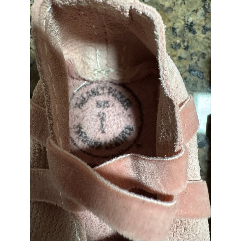 Freshly Picked Pink Ballet Slipper Baby Shoes Size 1 - Picture 2 of 3